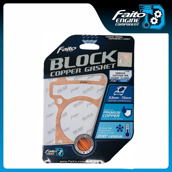 FAITO Paking Blok Gasket Copper Jupiter MX 0.3mm 68mm