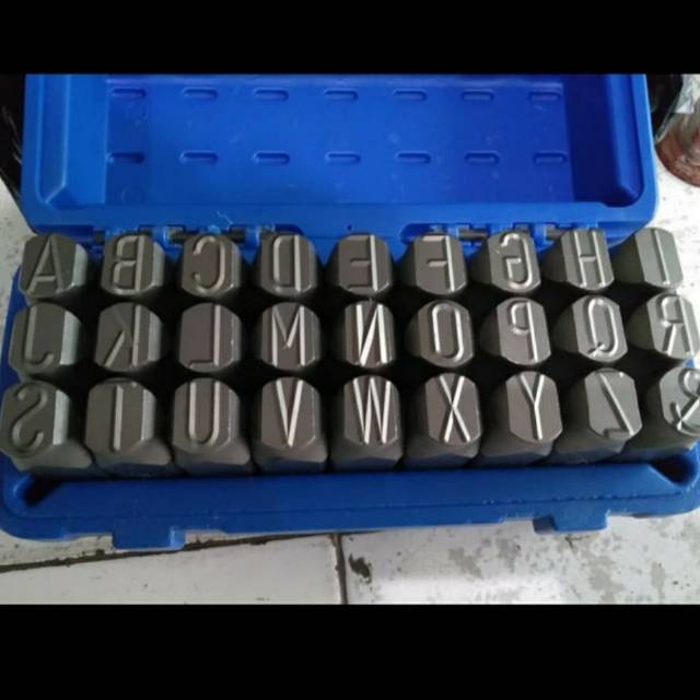 

MDN | KETOK HURUF ukuran 20mm / (A-Z) LETTER STAMP PUNCH 20 mm MERK MASUS