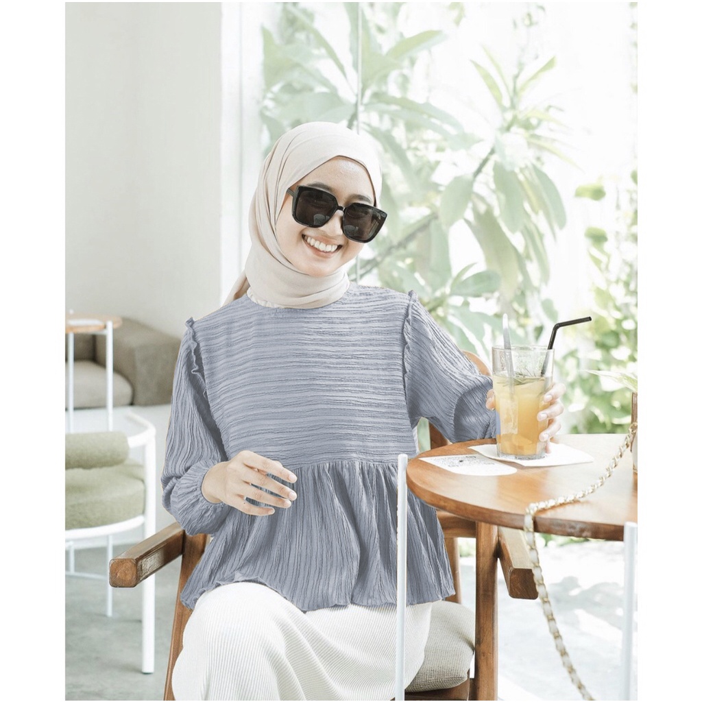 KINAN BLOUSE-SILVER