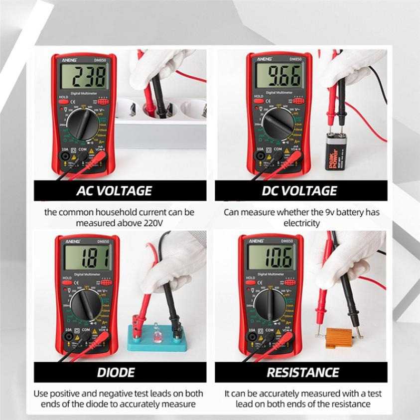 Multitester ANENG Digital Multimeter Voltage Tester - DM850