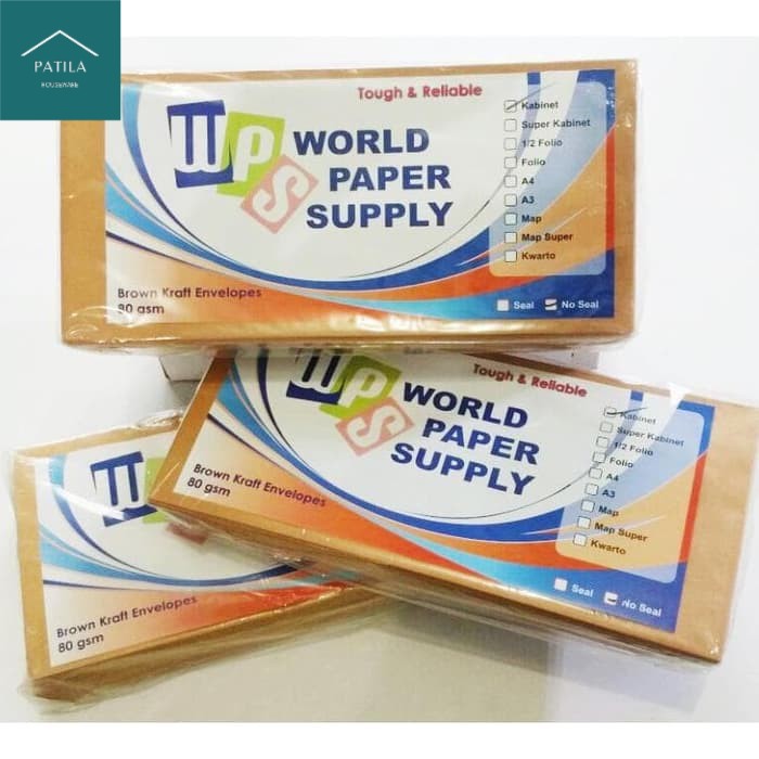 

New (550gr) B42 Amplop Coklat Ukuran Kabinet WPS ( 11 x 24 cm )