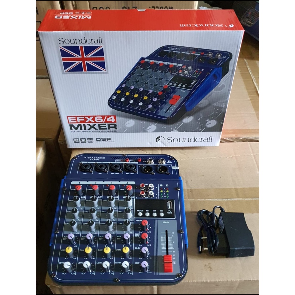 Mixer Soundcraft EFX 6/4 USB - Bluetooth 4 Channel