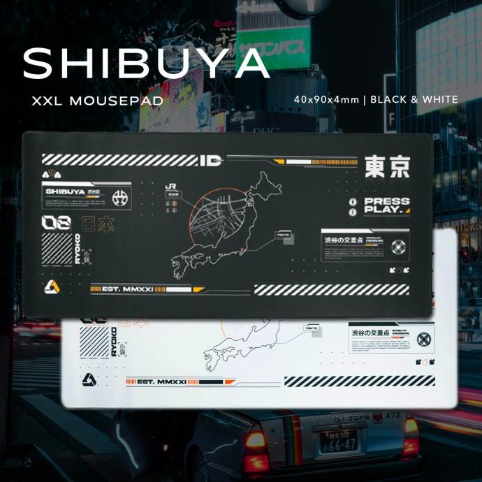 SHIBUYA Gaming Mousepad Deskmat by Press Play Termurah
