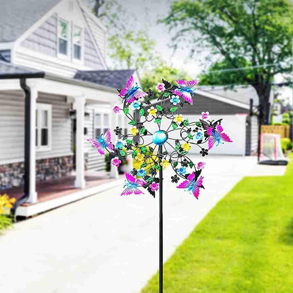 Solighter Butterfly Wind Spinner Untuk Dekorasi Halaman