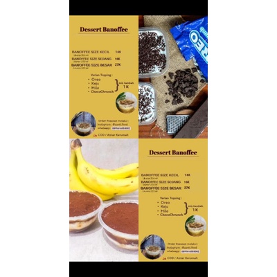 

banofee dessert