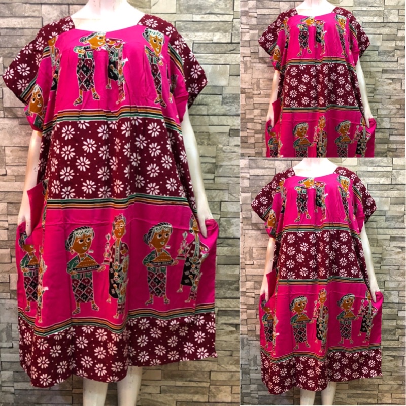 LD 150 BIG SIZE HENGKY SIKAK | DASTER HENGKY JUMBO | DASTER BATIK SUPER JUMBO | DASTER HENGKY SIKAK-4. Pink