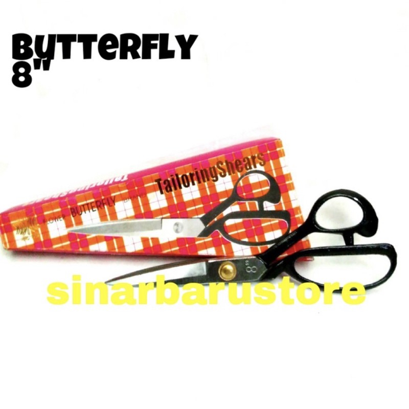 

Gunting Kain Besi "Butterfly" 8 Inchi