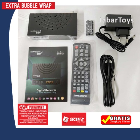Set Top Box Tv Digital STB DVB T2 Taffware Bien9 Fitur WiFi + BONUS Remote 1080P
