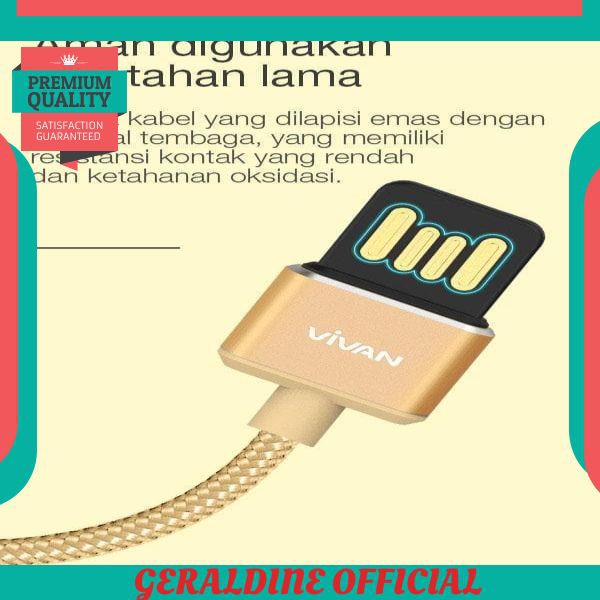 BEST SALE Vivan Kabel Data BWL100 iPhone Lightning Gaming USB Cable Elbow