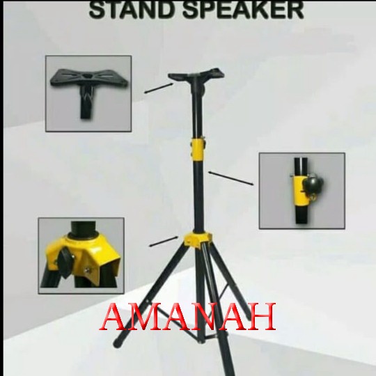 STAND SPEAKER  FULL BESI / TRIPOD SPEAKER FULL BESI 1pcs