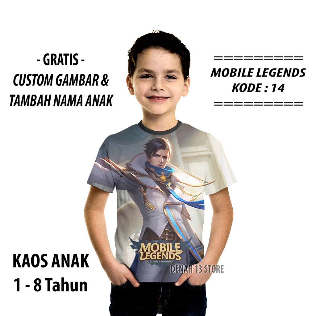 Kaos Baju Anak Mobile Legend Granger Lightborn Overrider