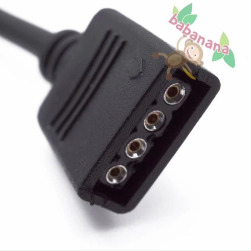 Kabel rgb to jst male 4 pin cable led fan converter adapter aura