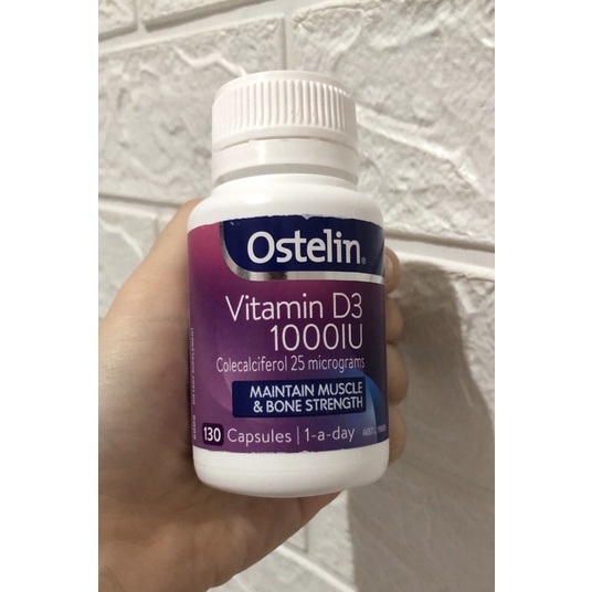 OSTELIN Vitamin D3 1000IU 130 Capsules ORIGINAL Australia READY STOCK !!