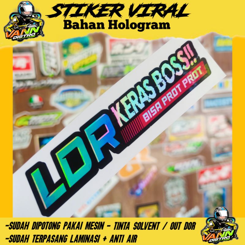 stiker LDR KERAS BOSS