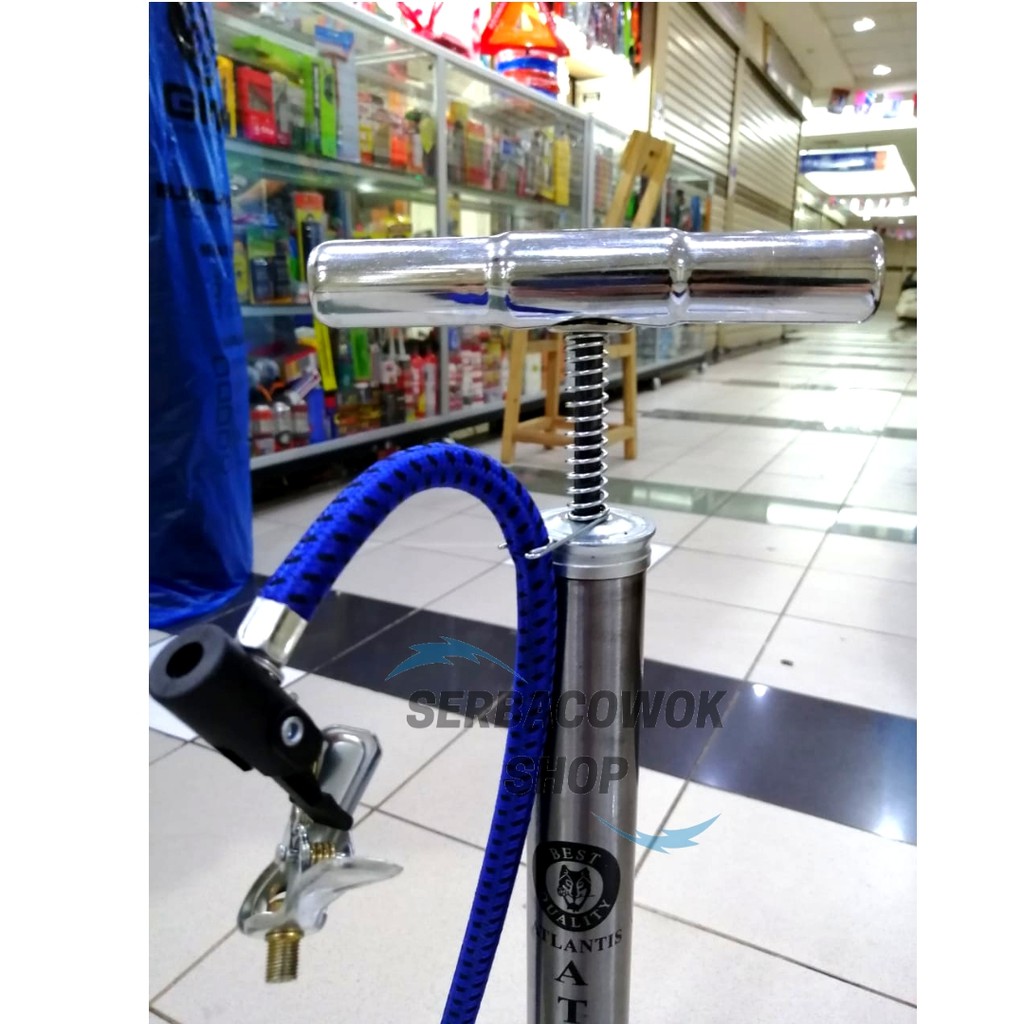 pompa tabung sepeda serba guna stainless Exotic - Atlantis termurah berkualitas