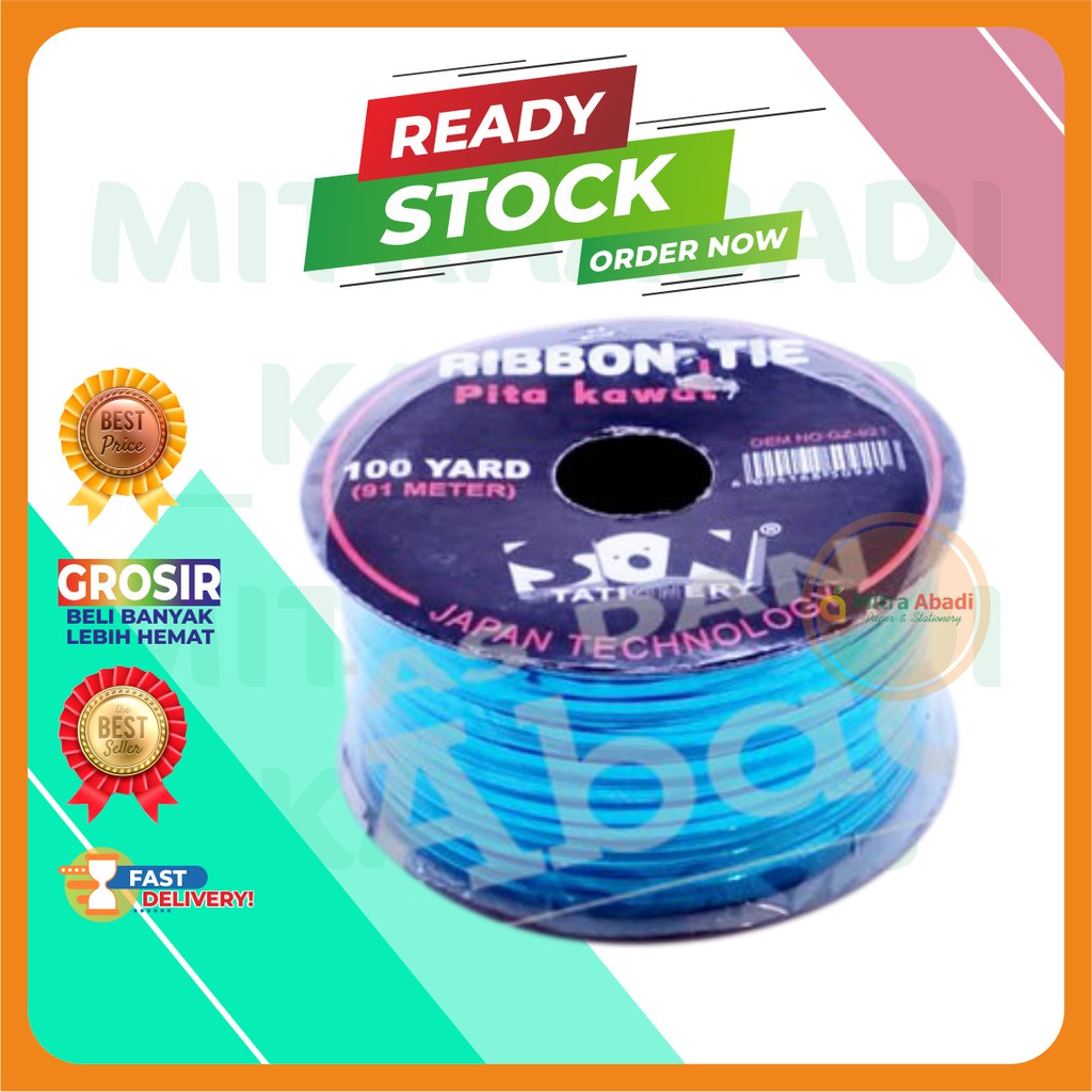 

PITA KAWAT BIRU MUDA RIBBON TIE LIGHT BLUE 91M GZ921-F