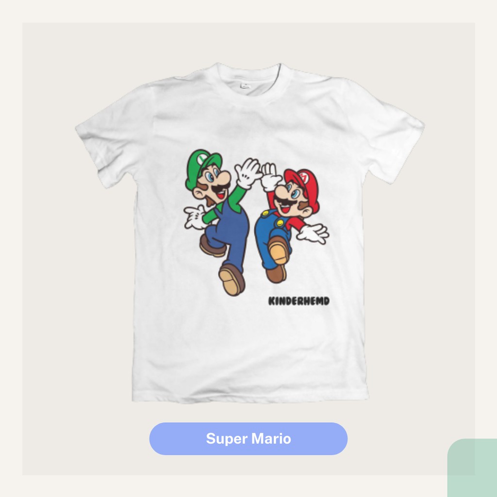 Baju Anak Kaos Karakter Mario Bross