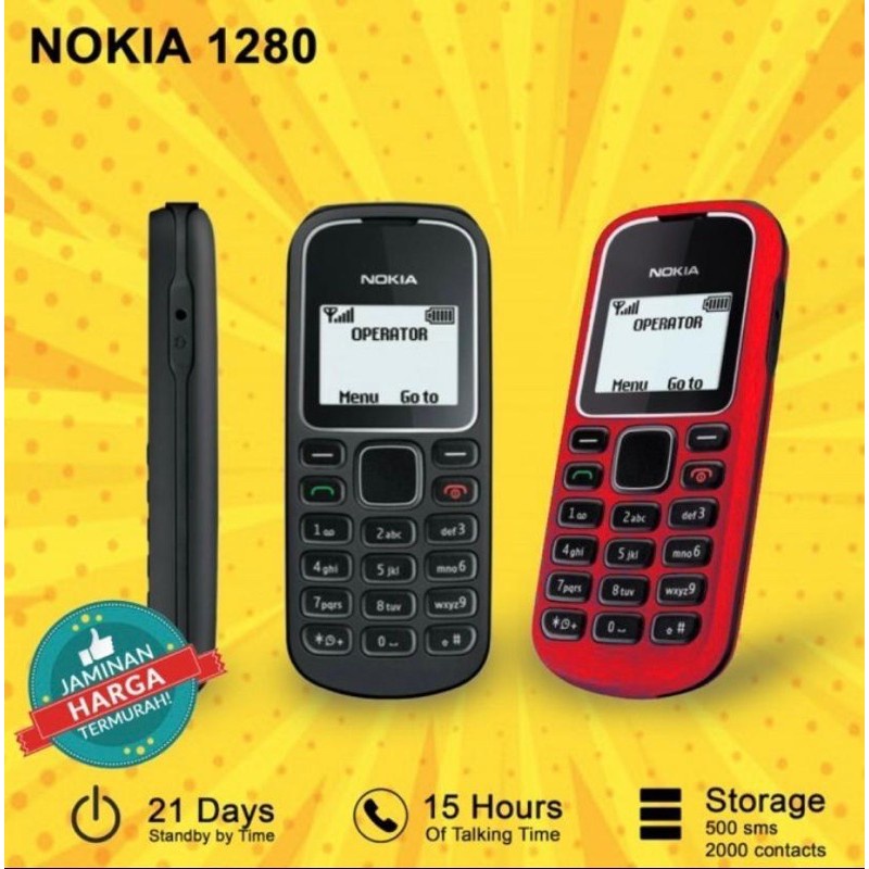 Nokia 1280 FullSet Hp Nokia Jadul