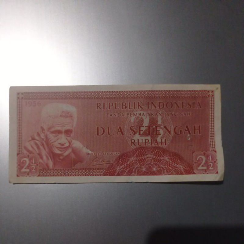 Uang Jadul Dua setengah rupiah tahun 1956
