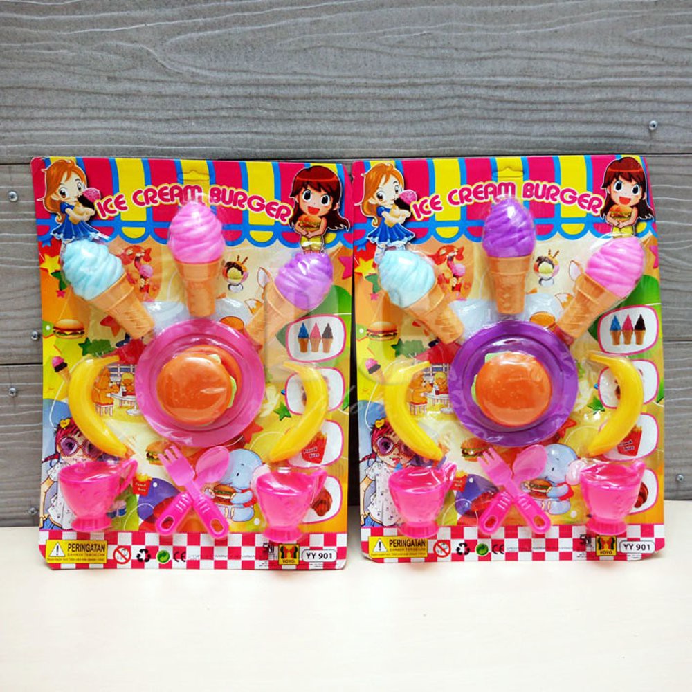 Mainan Anak Ice Cream &amp; Burger Set (SNI)