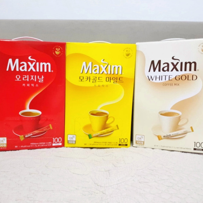 

Kkeanashop Maxim Coffee Korea Isi 100 Rasa Ori /Mocha Gold / White Gold (Per Box) - Original