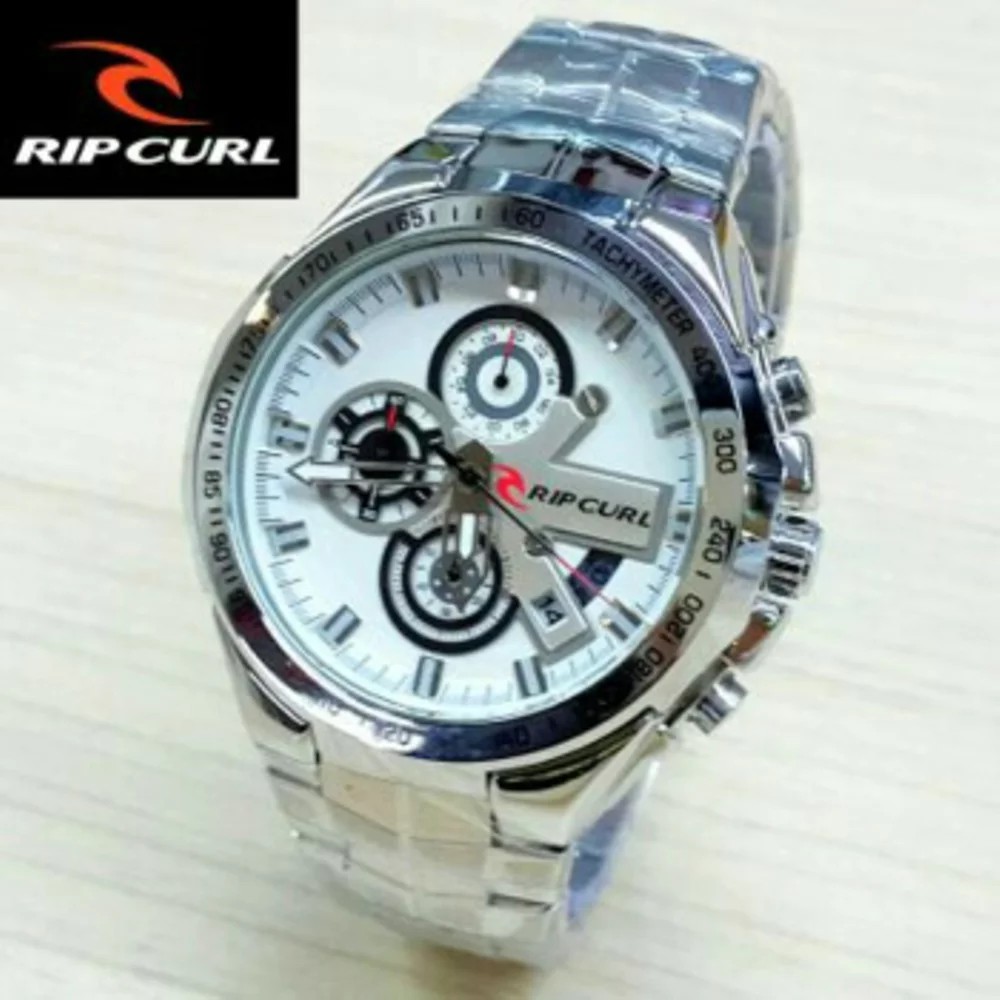 *Original Produk* JAM TANGAN PRIA RIPCURL CHRONO SILVER MURAH MERIAH HARGA PROMO GROSIR JAM TANGAN