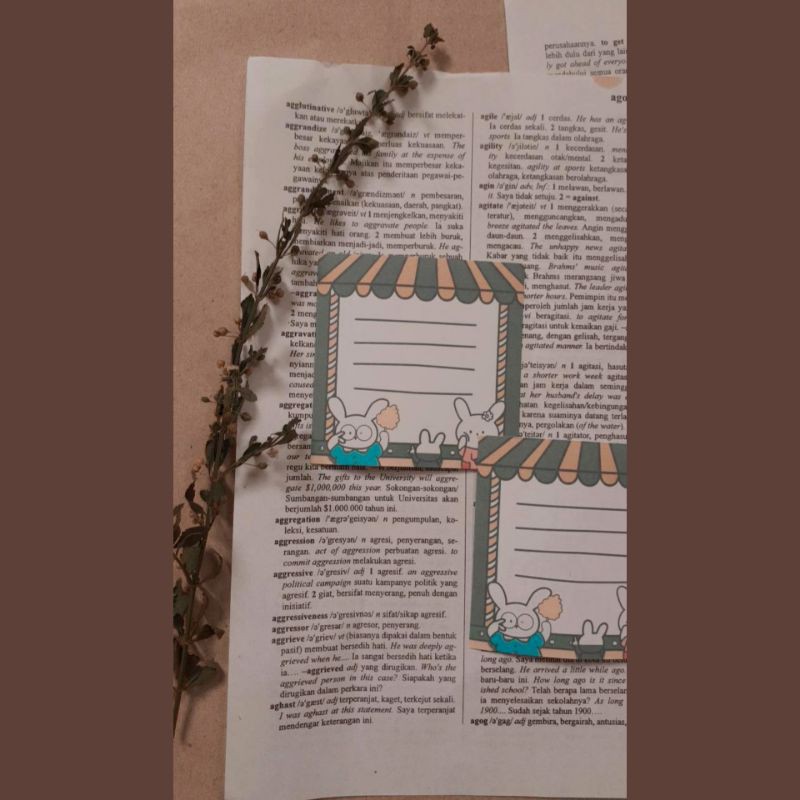 

10pcs Memopads aesthetic kawaii/scrapbook/journaling