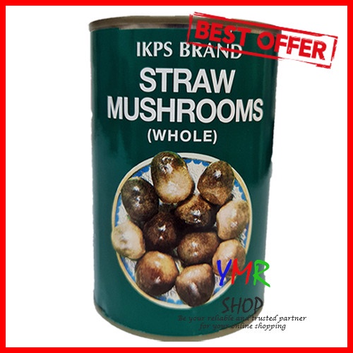 IKPS Jamur Merang Straw Mushroom Whole in Brine 425Gr