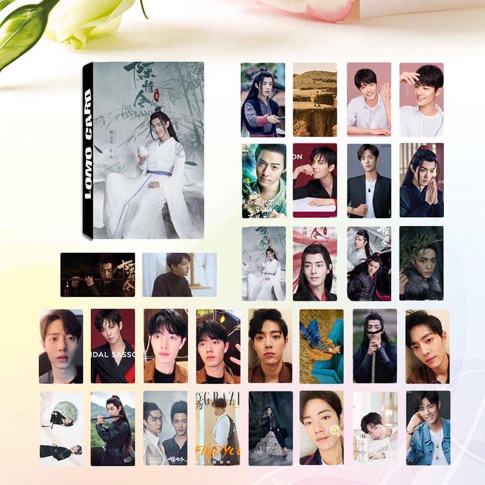 ELEGANT Gift Chen Qing Ling LOMO Card Fans Wang Yibo Message Card Xiao Zhan Postcard Mini Idol Star surroundings The Grand-Master Of Demonic 30 Sheets/Set Photocard