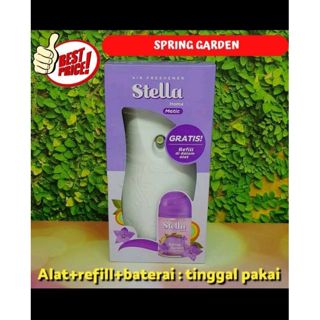 Stella Matic Dispenser / Alat Pengharum Ruangan Otomatis Termasuk Reffil +  Baterai