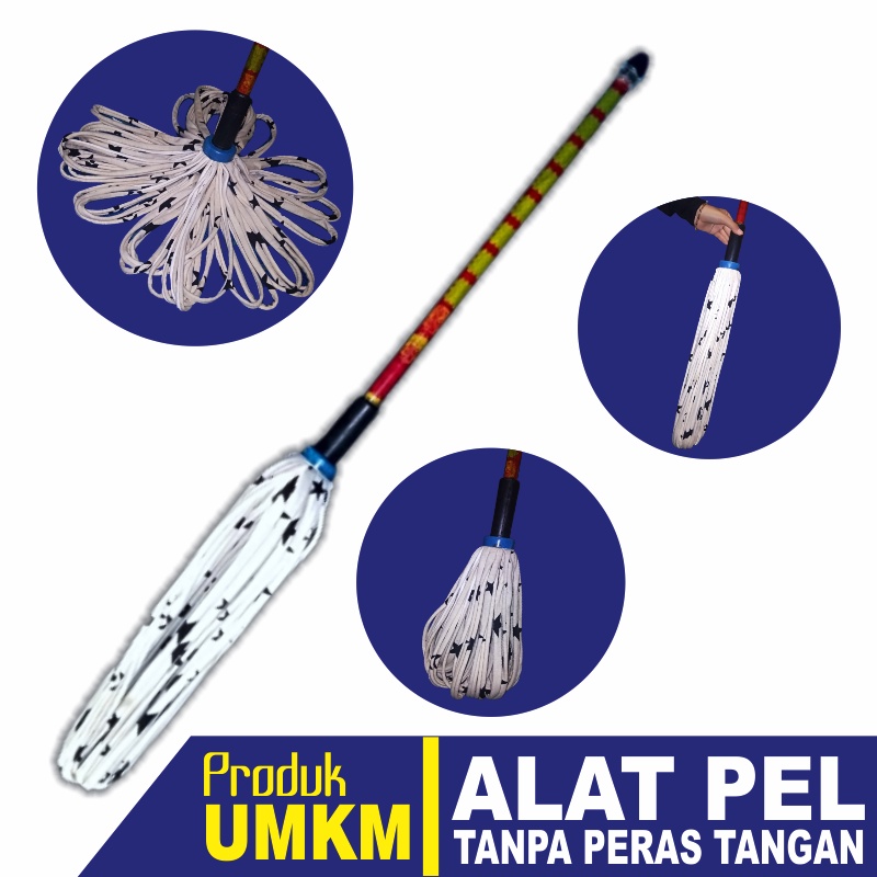 Alat Pel Lantai Tanpa Peras Tangan | Pel Praktis | Pel Putar | Pel Lantai Murah