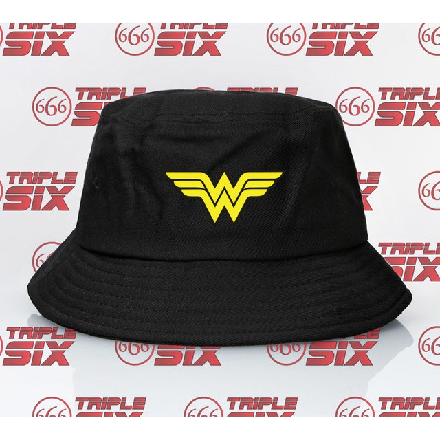 Topi Bucket Wonder Woman Logo