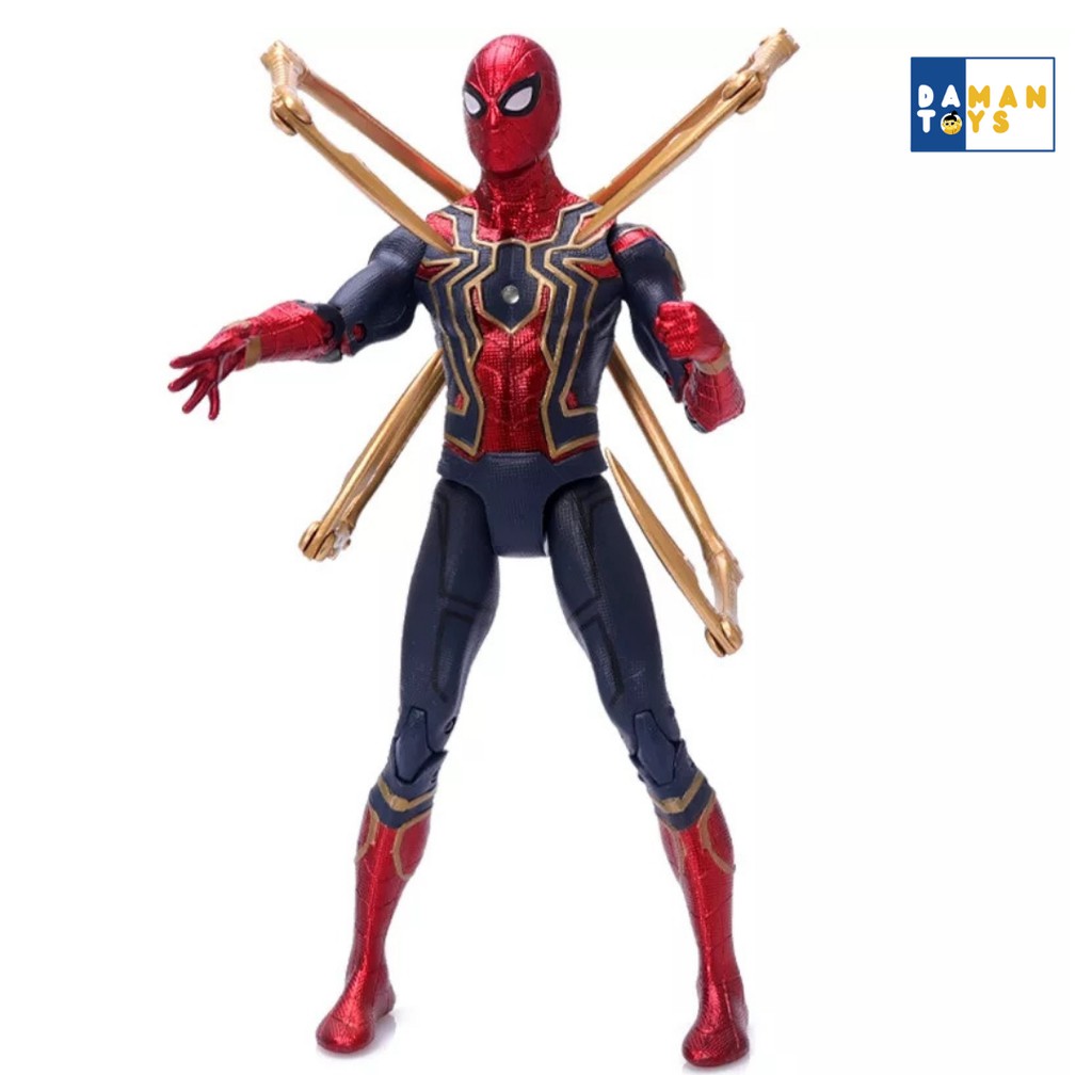 Action Figure Iron Spider Spiderman avengers Infinity War, Mainan Super Hero