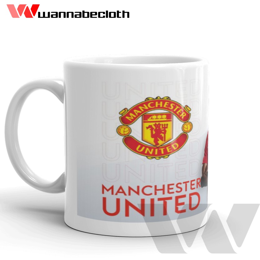 Gelas Manchester United Mug Manchester United Mug Bola Gelas Bola Mug Custom Cetak Mug United