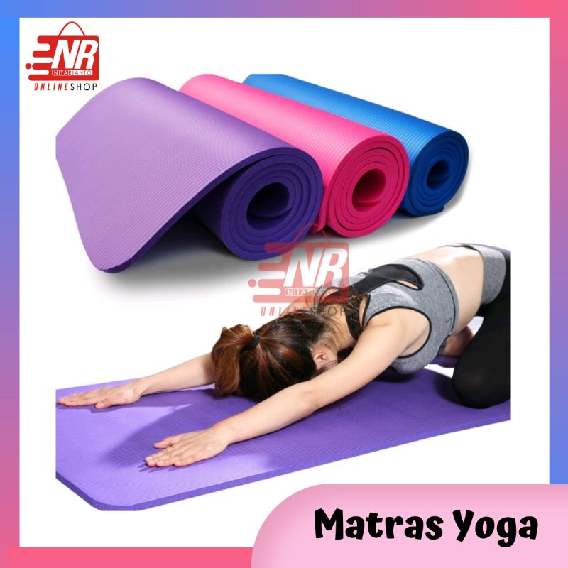 FREE TAS Matras Yoga Mat Mattras Alat Senam Alas Yoga Serbaguna Alas Olahraga