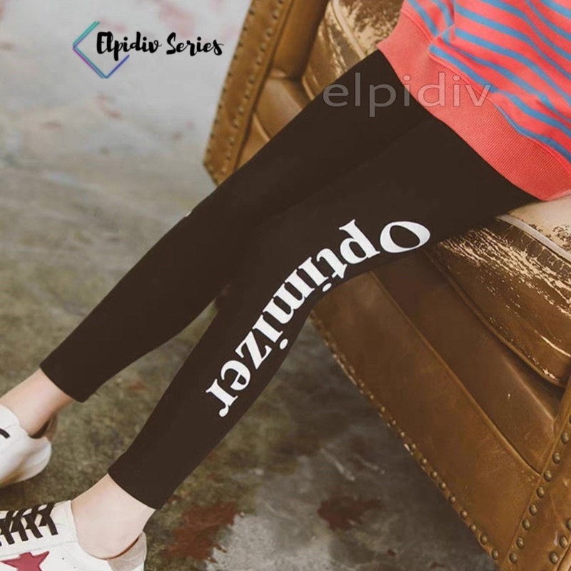 Elpidiv - Legging Anak Motif Font OPTIMIZER LAF-005 (5th -14th)