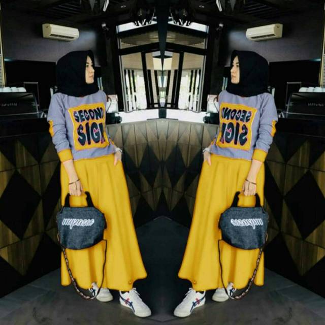 SETELAN SET ROK SIGN BABYTERRY SABLON FEHM