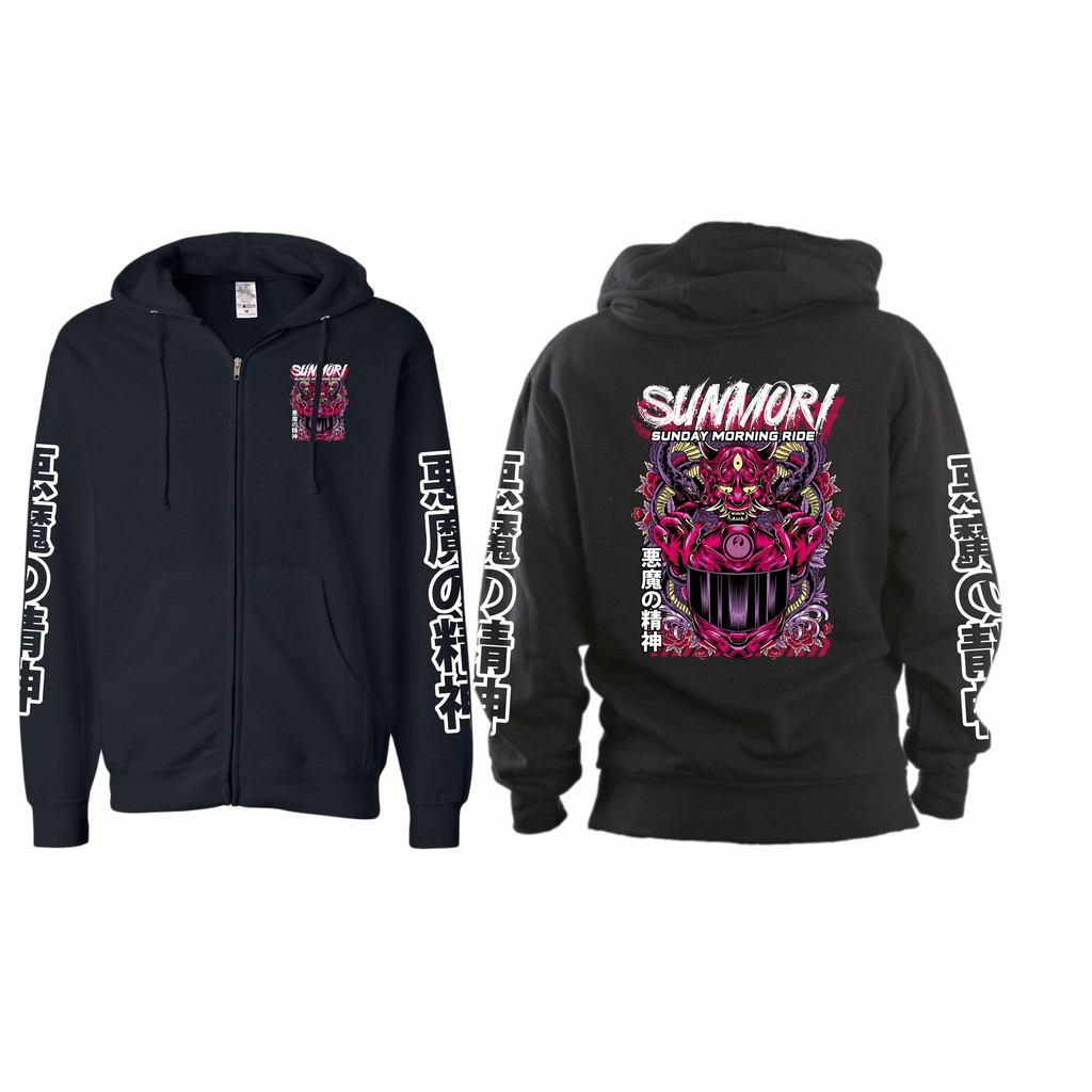JAKET ZIPPER SUNMORI DEMON SUNMORIDE JEPANG BIG SIZE JUMBO