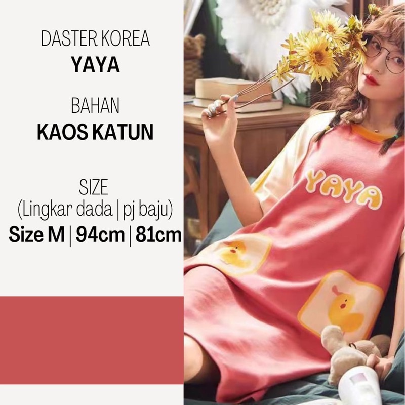 Daster Korea Kaos Katun