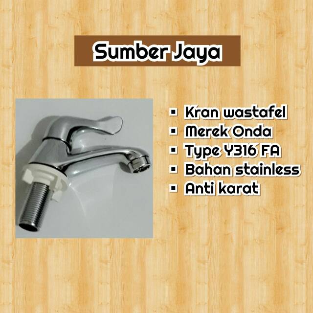 Keran kran westafel besi onda