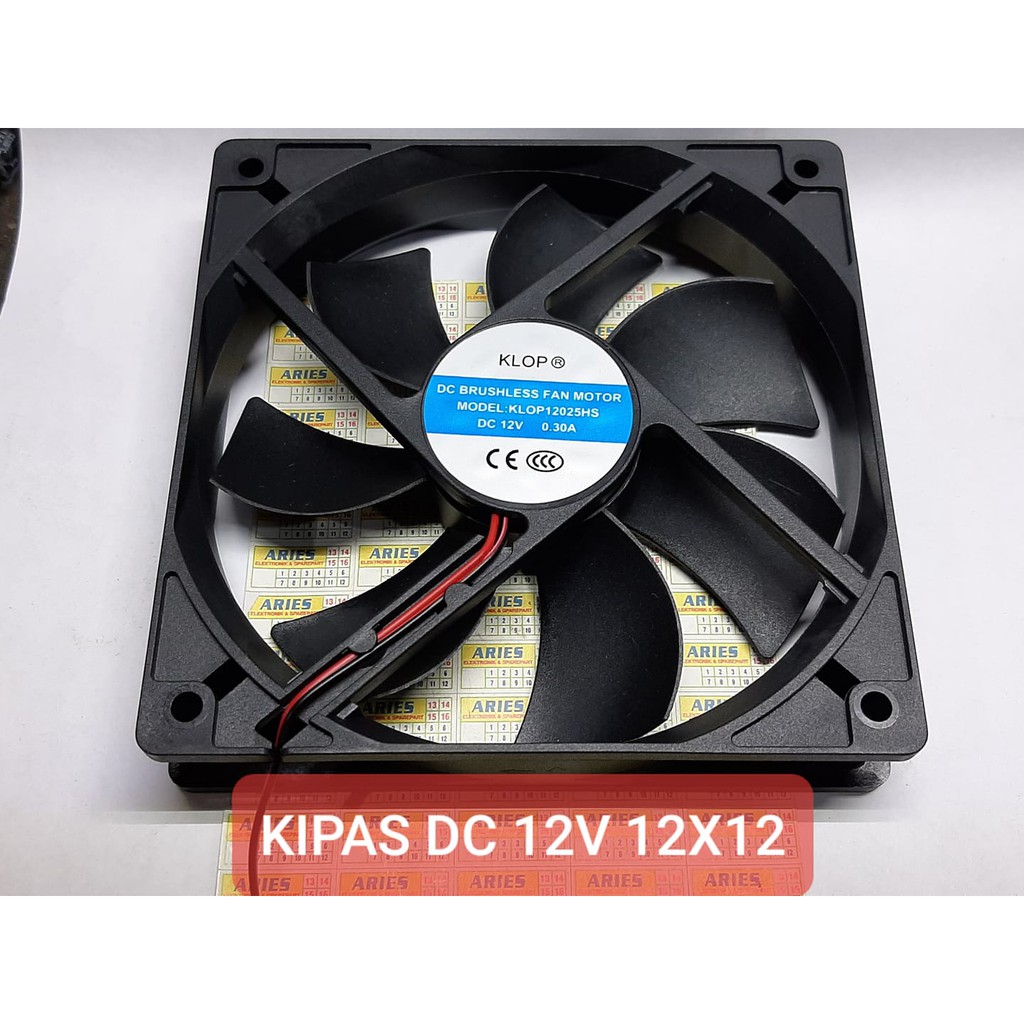 KIPAS DC 12V 12X12 KIPAS DC 12 VOLT KLOP