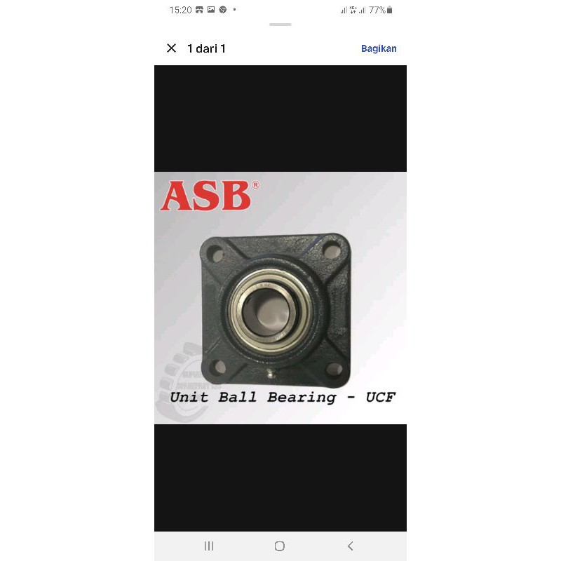 Pillow block bearing UCF 204 - 20 mm ASB