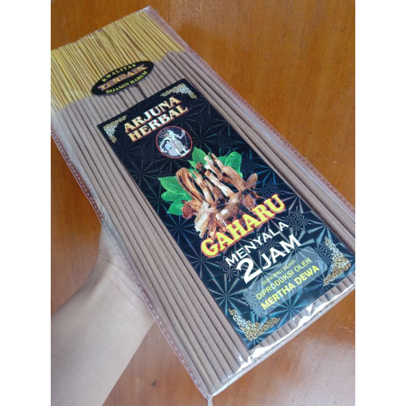 Hio Dupa Wangi Gaharu Asli Arjuna Herbal stik 32cm isi 140-150stik BEST SELLER