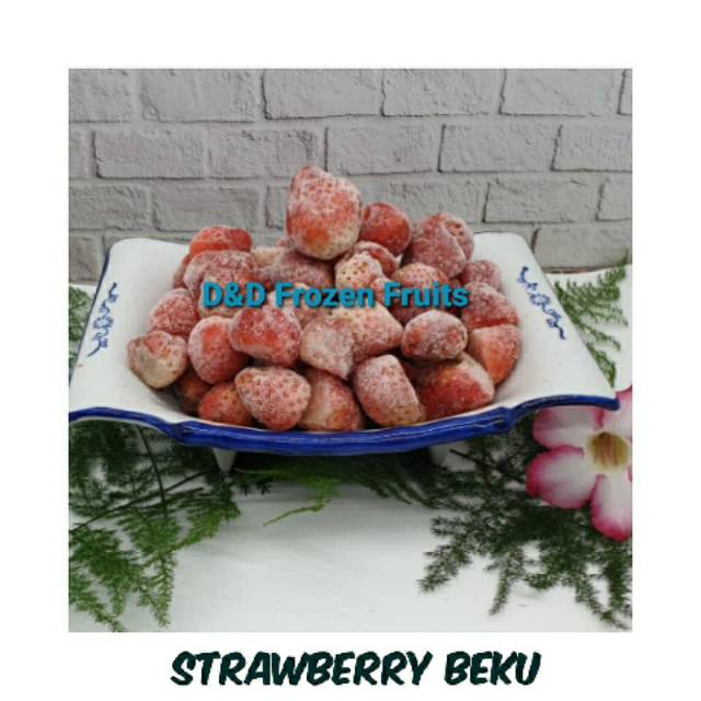 

strawberry 1kg/strawberry frozen murah /stroberi beku/frozen fruits/buah beku stroberi 1kg