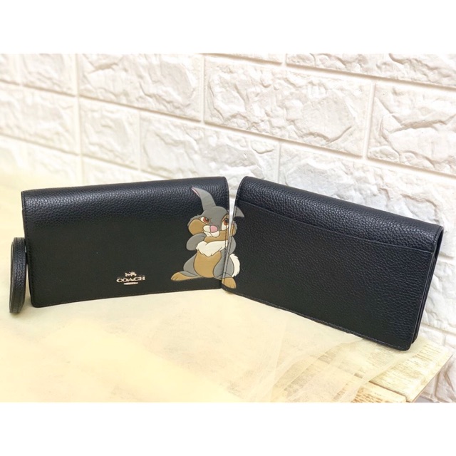 Disney X Coach Hayden Foldover Crossbody Thumper - Black