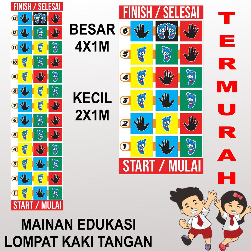 PERMAINAN JEJAK KAKI TANGAN 2x1M