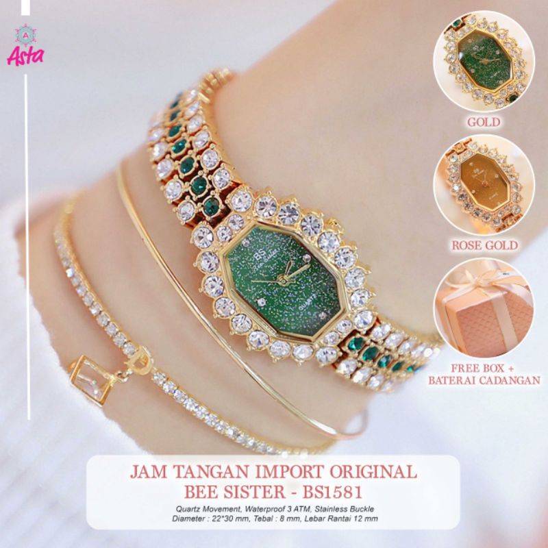 JAM TANGAN IMPORT BEE SISTER BS1581