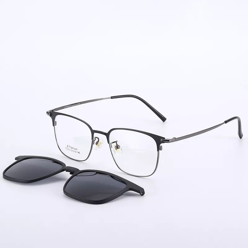FF171 Frame kacamata minus Pria Titanium Lebar bisa untuk progresif