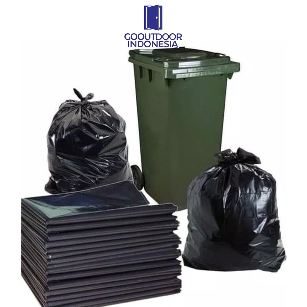 Kresek Kantong Sampah Trashbag 80 x 100 - Kantong Plastik Hitam Besar Jumbo Sampah Gunung Polibag Po