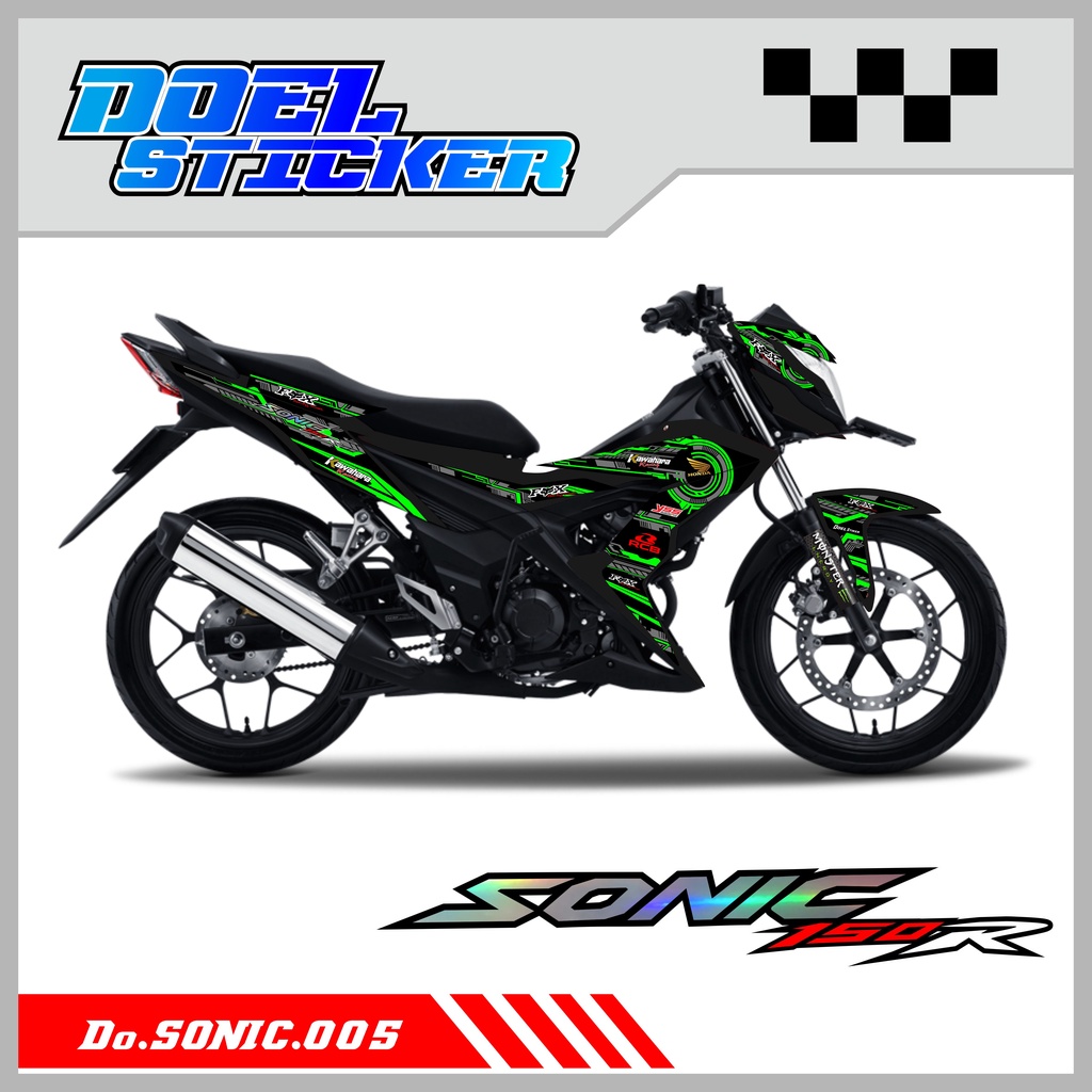 STICKER STRIPING VARIASI HONDA SONIC 150 RACING FOX DOEL 005